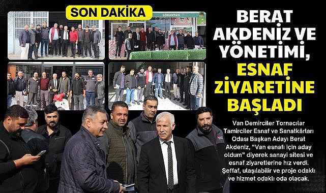 Berat Akdeniz ve yönetimi esnaf ziyaretlerine başladı