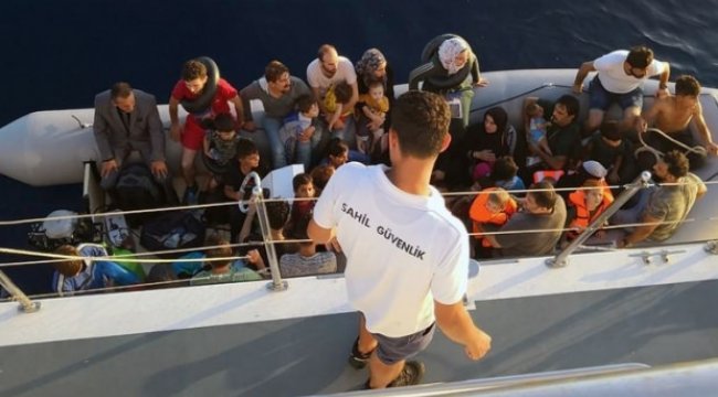 58'i çocuk 128 göçmen yakalandı