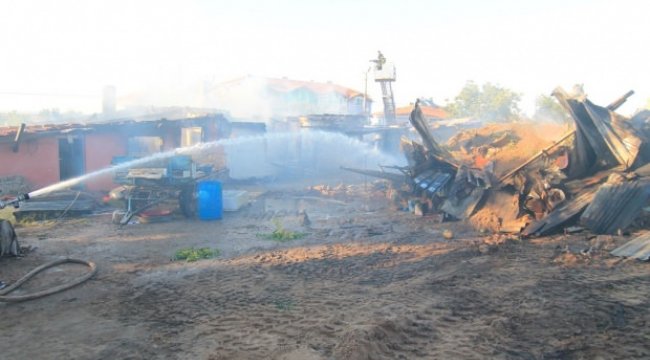 Edirne'de yangında 3 ev kül oldu