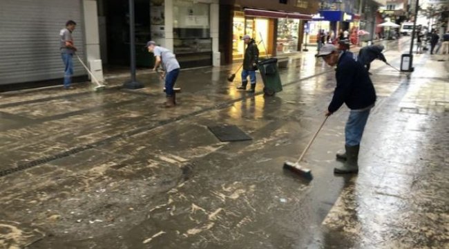 Fatsa’da sağanak etkili oldu
