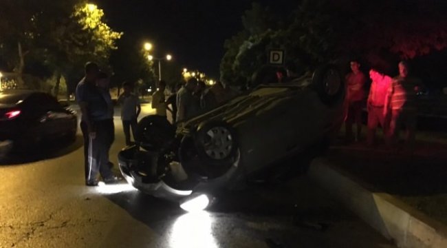 Otomobil takla attı: 1 yaralı