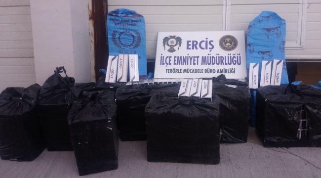 Van’da 7 bin 900 paket kaçak sigara ele geçirildi