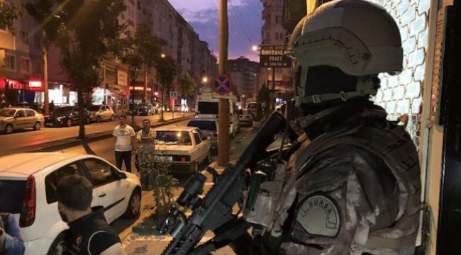 500 polisle Bursa merkezli uyuşturucu operasyonu