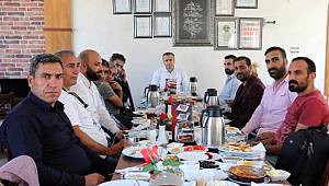 AHMET CİNTAN BASINLA BİR ARAYA GELDİ