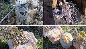 Çatak'ta 2 adet EYP düzeneği ve yaşam malzemesi ele geçirildi