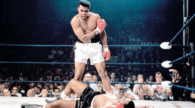 Efsane boksör Muhammed Ali'nin 1974 yılında...