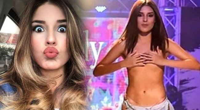 Podyumda elbisesi düşen mankenin zor anları