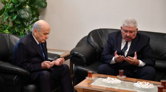 Bahçeli'den Semih Yalçın'a taziye ziyareti