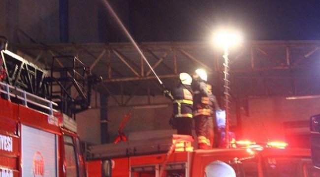 Fındık fabrikasında korkutan yangın