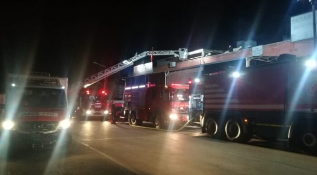 İmalathanesinde korkutan yangın