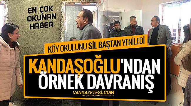 KANDAŞOĞLU'NDAN ÖRNEK DAVRANIŞ