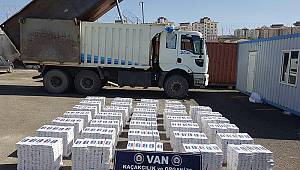 Van’da 163 bin paket kaçak sigara ele geçirildi