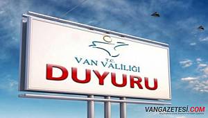 VAN'DA FLAŞ AÇIKLAMA! 08.11.2019 Tarihli Yasaklama Kararı...