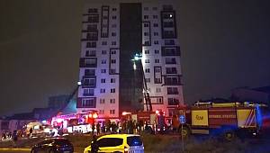 12 katlı binanın trafosunda çıkan yangın paniğe neden oldu