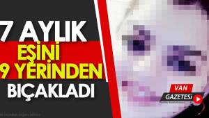 7 Aylık Eşini 9 Yerinden Bıçakladı