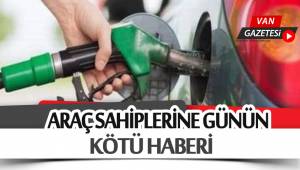 ARAÇ SAHİPLERİNE GÜNÜN KÖTÜ HABERİ