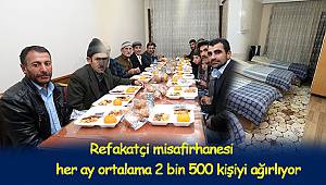 Her ay ortalama 2 bin 500 kişiyi ağırlıyor.