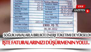 İşte faturalarınızı düşürmenin yolu..
