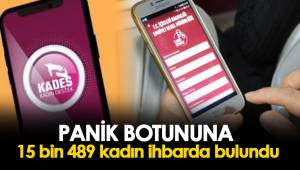 Panik butonuna 15 bin 489 kadın ihbarda bulundu