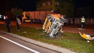 Terme'de trafik kazası: 1 yaralı