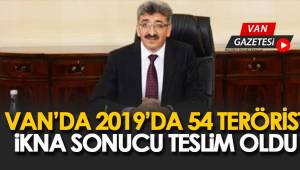 Van'da 2019'da 54 terörist ikna sonucu teslim oldu