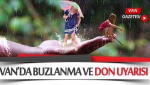 Van'da buzlanma ve don uyarısı