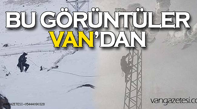 VAN'DA ZORLU KIŞ MESAİSİ
