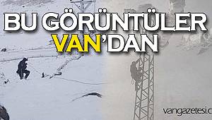 VAN'DA ZORLU KIŞ MESAİSİ