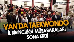 VANDA TAEKWONDO İL BİRİNCİLİĞİ MÜSABAKALARI SONA ERDİ