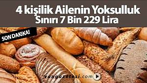 4 kişilik ailenin yoksulluk sınırı 7 bin 229 lira