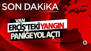 ERÇİŞ'TEKİ YANGIN PANİĞE YOL AÇTI