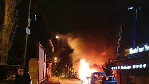 FLAŞ HABER! 18 aracın lastiği kesildi, 2 araç da kundaklandı