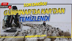 GÜRPINAR'DA KARDAN TEMİZLENDİ