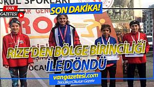  RİZE’DEN BÖLGE BİRİNCİLİĞİ İLE DÖNDÜ