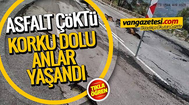 SON DAKİKA! ASFALT ÇÖKTÜ - KORKU DOLU ANLAR YAŞANDI