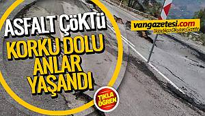 SON DAKİKA! ASFALT ÇÖKTÜ - KORKU DOLU ANLAR YAŞANDI