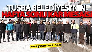 TUŞBA BELEDİYESİ'NİN HAFTA SONU KAR MESAİSİ