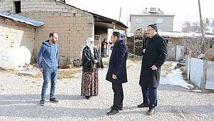 Tuşba Belediyesinden Evi Yanan Vatandaşlara Ziyaret
