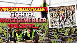 VAN ÇİÇEK BELEDiYECiLERi ÇiÇEKTEN VAZGEÇEMEDiLER EKSi 20'DE...