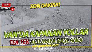 VAN'DA KAPANAN YOLLAR TEK TEK AÇILMAYA BAŞLANDI