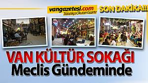 Van Kültür Sokağı Meclis Gündeminde