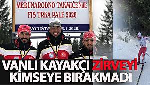 VAN'LI KAYAKÇI ZİRVEYİ KİMSEYE BIRAKMADI