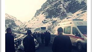 VAN OTOBÜSÜ KAZA YAPTI! 1 ÖLÜ, 1 YARALI