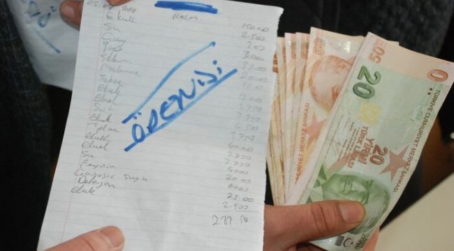 VERESİYE DEFTERLERİNİ SİLDİLER