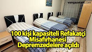  100 kişi kapasiteli Refakatçi Misafirhanesini depremzedelere açıldı vanhaber