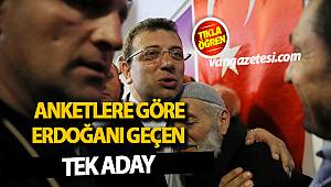 ANKETLERE GÖRE ERDOĞAN'I GEÇEN TEK ADAY