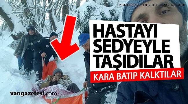 HASTAYI SEDYEYLE TAŞIDILAR - KARA BATIP KALKTILAR - Rize Haber