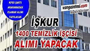 İŞKUR 1400 Temizlik İşçisi Alımı Yapacak