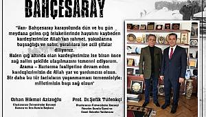Orhan Hikmet Azizoğlu ve Şefik Tüfenkçi’den Taziye Mesajı