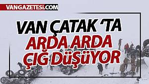 VAN ÇATAK'TA ARD ARDA ÇIĞ DÜŞÜYOR